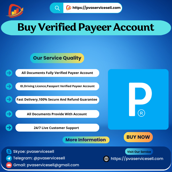 Buy Verified Payeer Account - PVA Service Sell